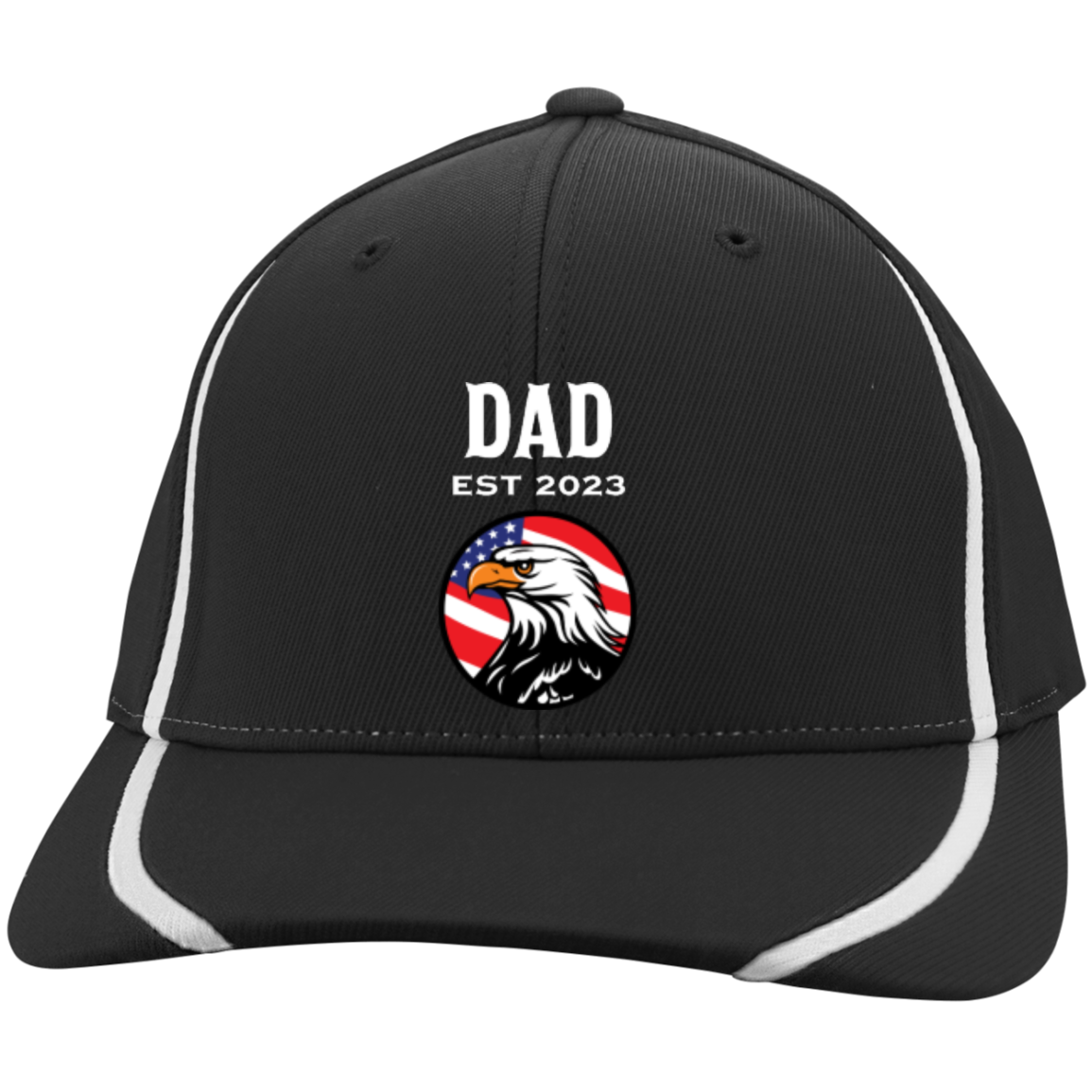 New Dad Hat - Eagle with American Flag design