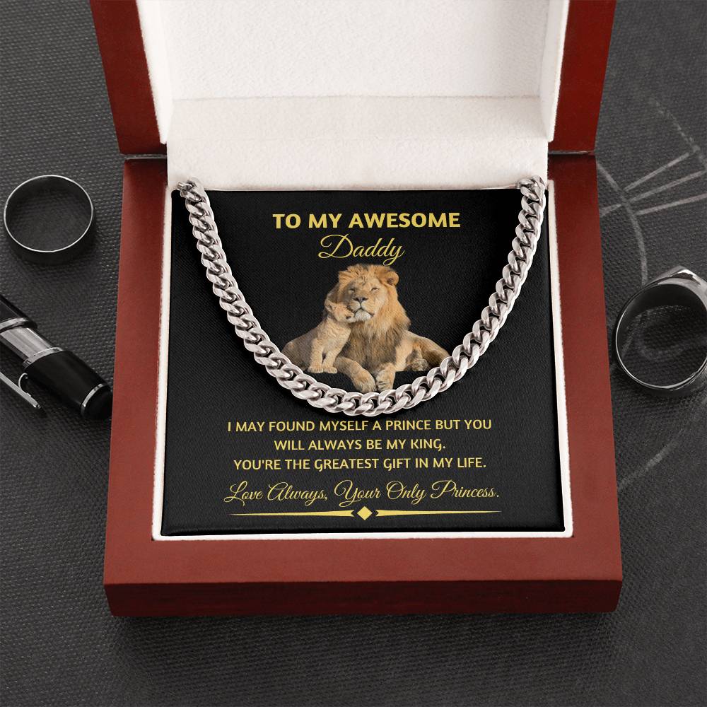 Cuban Chain Necklace With Gift Cards | Perfect Gift for Daddy