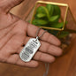 Son - Just Do you Best I believe in You | Dog Tag Necklace from Dad