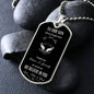 Son - Believe in Yourself , love Mom & Dad | Dog Tag Necklace