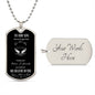 Son - Believe in Yourself , love Mom & Dad | Dog Tag Necklace