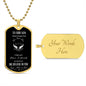 Son - Believe in Yourself , love Mom & Dad | Dog Tag Necklace