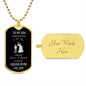 Son - Believe in Yourself Dog Tag Necklace