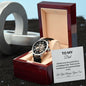 Perfect Gift to Father | Men's Openwork Watch