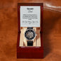 Perfect Gift to Father | Men's Openwork Watch