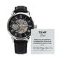 Perfect Gift to Father | Men's Openwork Watch