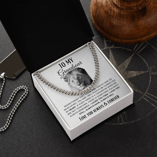 Cuban Link Chain for Grandson | Perfect gift for grandson