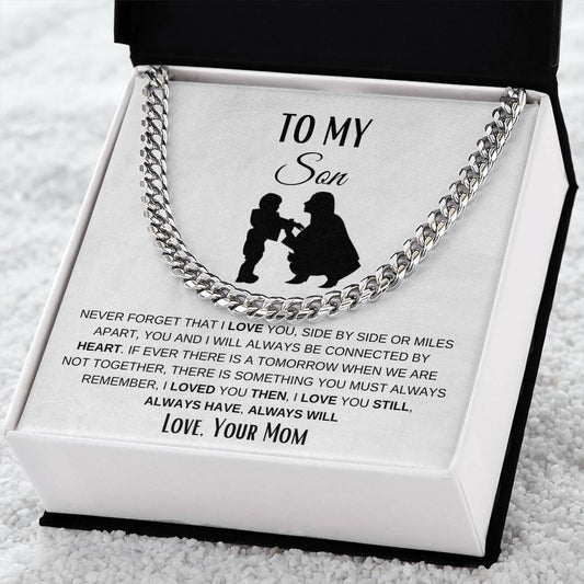 Cuban Link Chain for Son from Mom