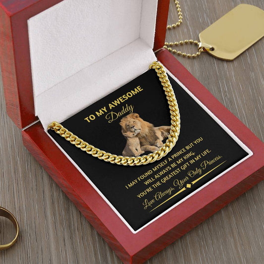 Cuban Chain Necklace With Gift Cards | Perfect Gift for Daddy
