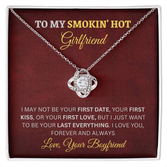 Love Knot Necklace (Yellow & White Gold Variants) | Perfect Gift for Girlfriend