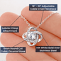 Love Knot Necklace (Yellow & White Gold Variants) | Perfect Gift for Girlfriend