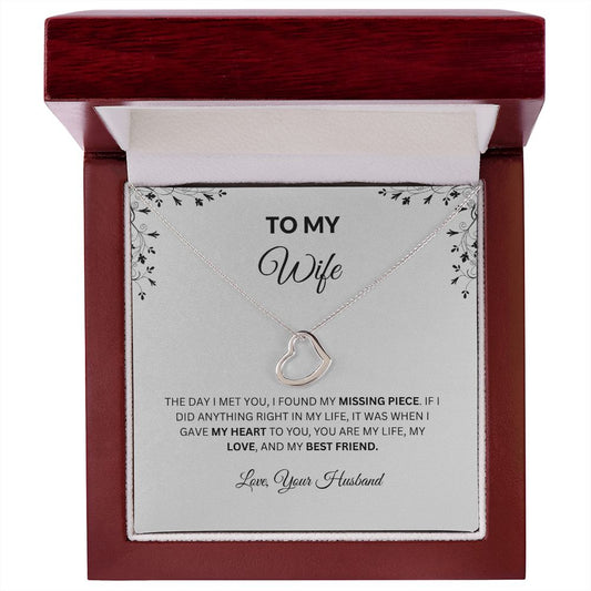 Gift To My Wife | Heart Necklace