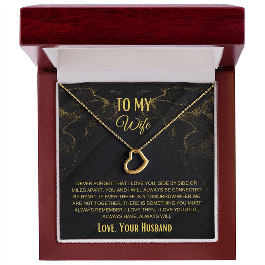 Delicate Heart Necklace for Wife | Make her Cry with this perfect gift