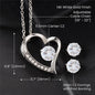 Gift To My Soulmate | Forever Love Necklace + CZ Earrings