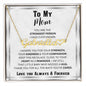 Mom - Name Necklace + Heart Character with Message Card | Surprise her with this amazing gift.