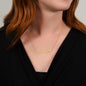 Mom - Name Necklace + Heart Character with Message Card | Surprise her with this amazing gift.