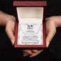 Mom - Name Necklace + Heart Character with Message Card | Surprise her with this amazing gift.