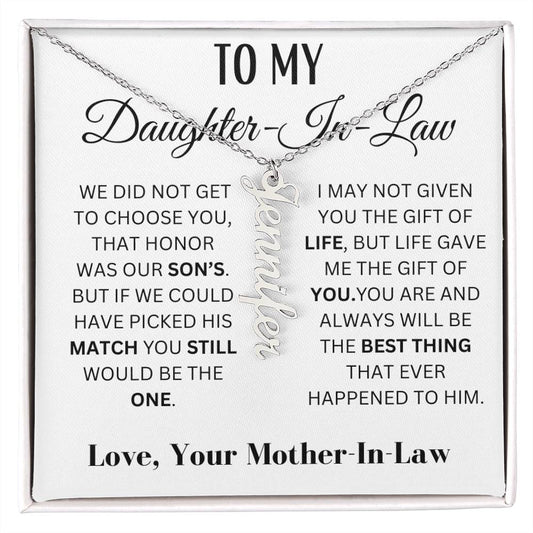 Daughter-In-Law - You'll are the best thing ever happen to Him