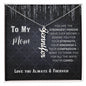 Personalize Vertical Name Necklace W/MC | Perfect Gift for Mom Just Insert Her Name & Make her Cry with Joy