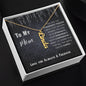 Personalize Vertical Name Necklace W/MC | Perfect Gift for Mom Just Insert Her Name & Make her Cry with Joy