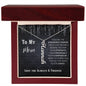 Personalize Vertical Name Necklace W/MC | Perfect Gift for Mom Just Insert Her Name & Make her Cry with Joy
