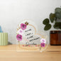 Grandma - Home is Not a Home without You | Acrylic Heart Plaque