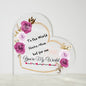 Mom - Acrylic Heart | Make her Cry with this Perfect Gift