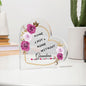 Grandma - Home is Not a Home without You | Acrylic Heart Plaque