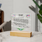 Soulmate You're what I always waited for...|  Acrylic Square Plaque Gift