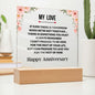 My Love - I can promise to love you for the rest of my Life | Happy Anniversary