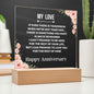 My Love - I can promise to Love You for the rest of mine | Happy Anniversary