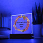 Mom - Acrylic Square with Led Base | Perfect Gift for Mom