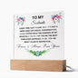 Soulmate You're what I always waited for...|  Acrylic Square Plaque Gift