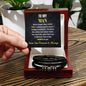 To My Man - You're the World to me | Forever Bracelet
