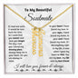 Soulmate - Insert your name with your soulmate or your children name in this Multi Vertical Name Necklace