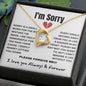 I'm sorry Necklace - Available in 18K Yellow Finish & 14K White Gold Finish